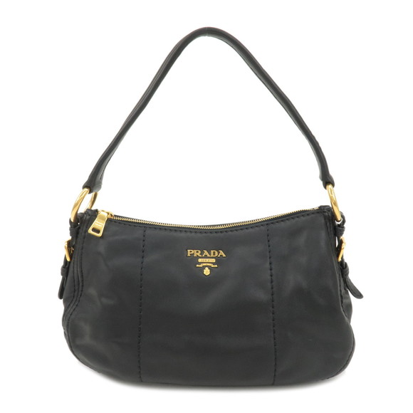 Prada Leather One Shoulder Bag Black - Picture 1 of 12